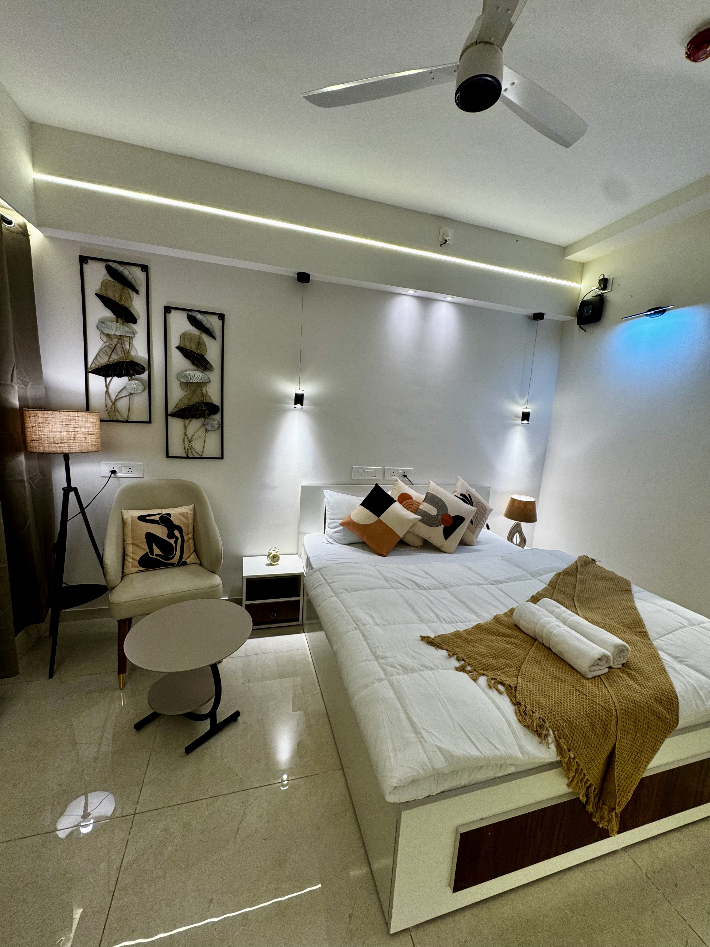 Comfortable bedroom setup
